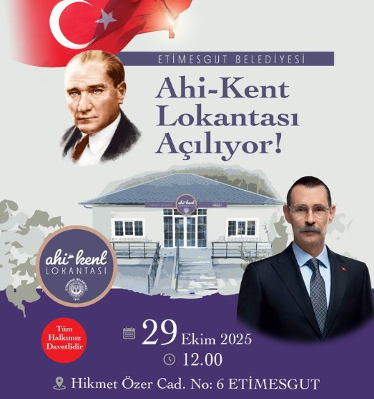 Etimesgut Belediyesi, 29 Ekim'de Ahi-Kent Lokantası’nı hizmete açıyor!