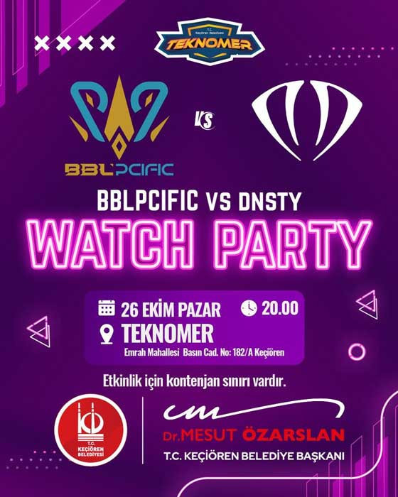 Keçiören Belediyesi'nden BBLPCIFIC’e destek: Watch Party düzenlenecek