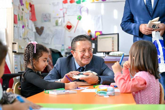 Altındağ Belediye Başkanı Tiryaki, Atilla İlkokulu’nu ziyaret etti