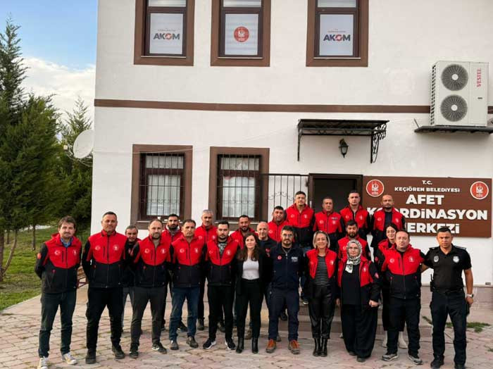 Keçiören Belediyesi KEÇ-TİM ekibine, AFAD Akreditasyon Eğitimi verildi