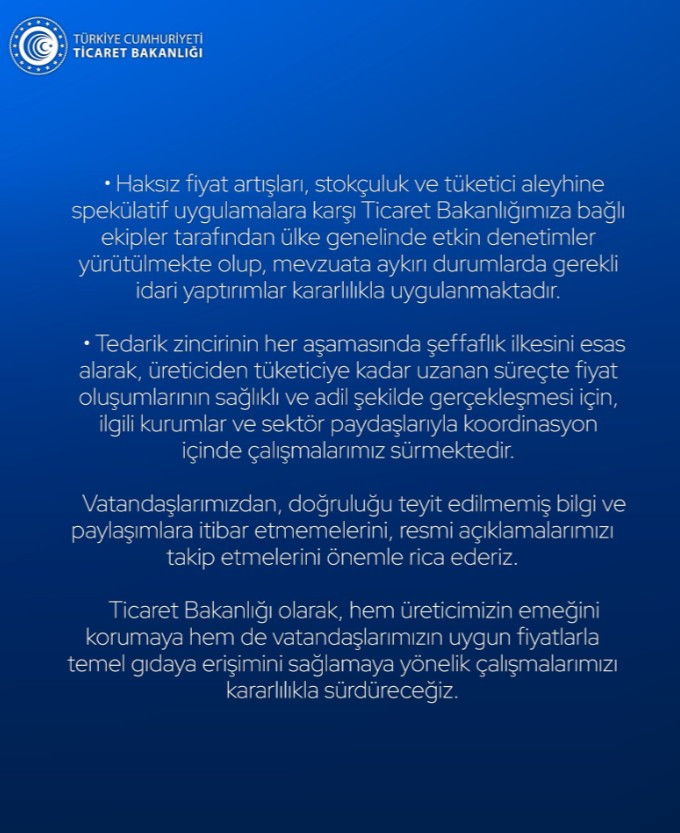 Ticaret Bakanlığı'ndan patates fiyatlarına ilişkin açıklama geldi! - Resim : 2