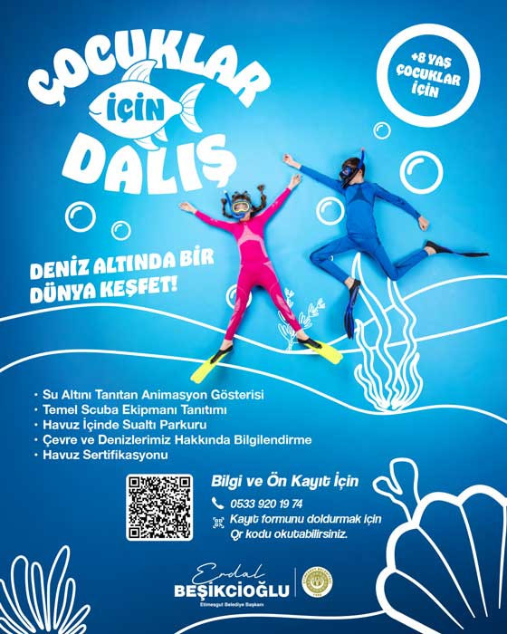 Etimesgut Belediyesi 'Çocuklar İçin Dalış Etkinliği' düzenleyecek