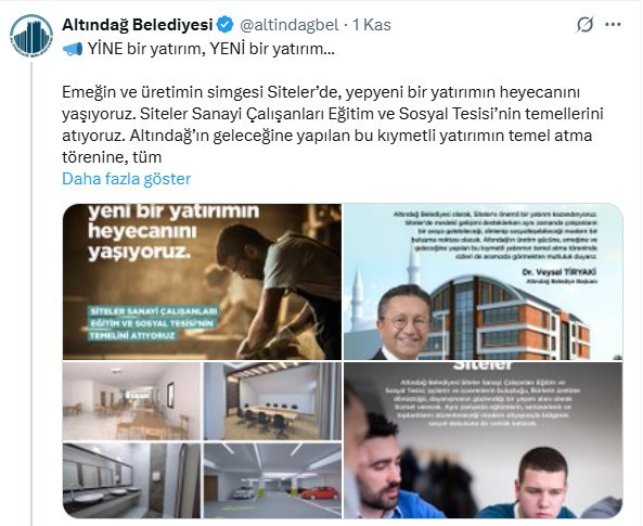 Altındağ Belediyesi'nden yeni yatırım: Temel atma töreni yarın yapılacak!
