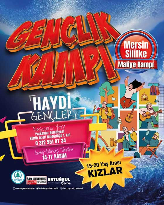 Pursaklar Belediyesi'nden 15-20 yaş arası kızlar için Gençlik Kampı duyurusu