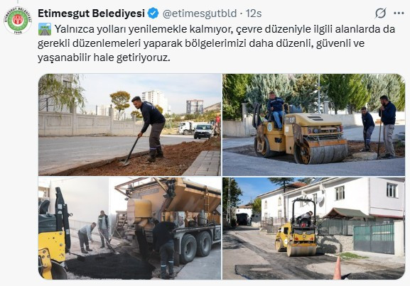 Etimesgut Belediyesi asfalt çalışmalarını hız kesmeden sürdürüyor - Resim : 2