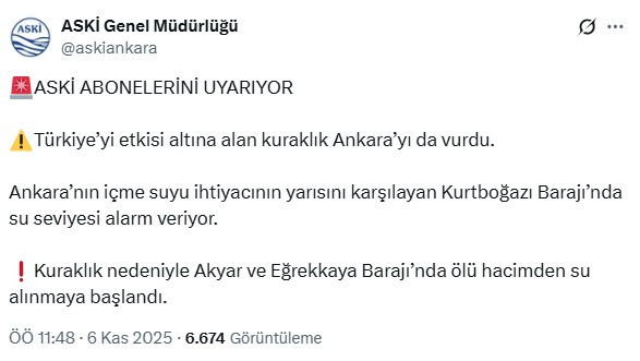 ASKİ'den Ankaralılara uyarı: Kuraklık Ankara'yı vurdu, barajlarda ölü hacimden su alınıyor! - Resim : 2