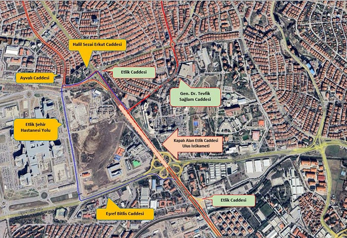 EGO'dan geçici güzergah değişikliği duyurusu