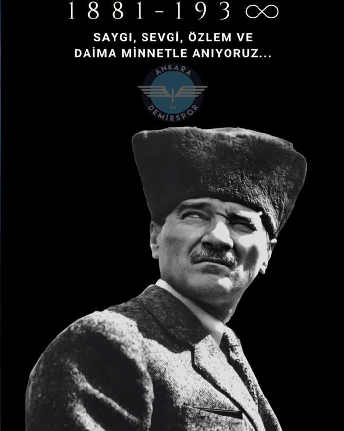 Ankara’yı temsil eden takımlar vefatının 87. yılında ulu önder Atatürk'ü andı... - Resim : 6