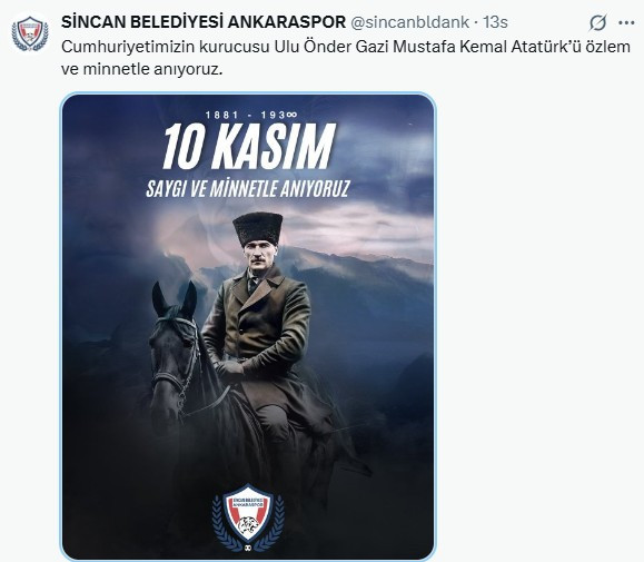 Ankara’yı temsil eden takımlar vefatının 87. yılında ulu önder Atatürk'ü andı... - Resim : 5