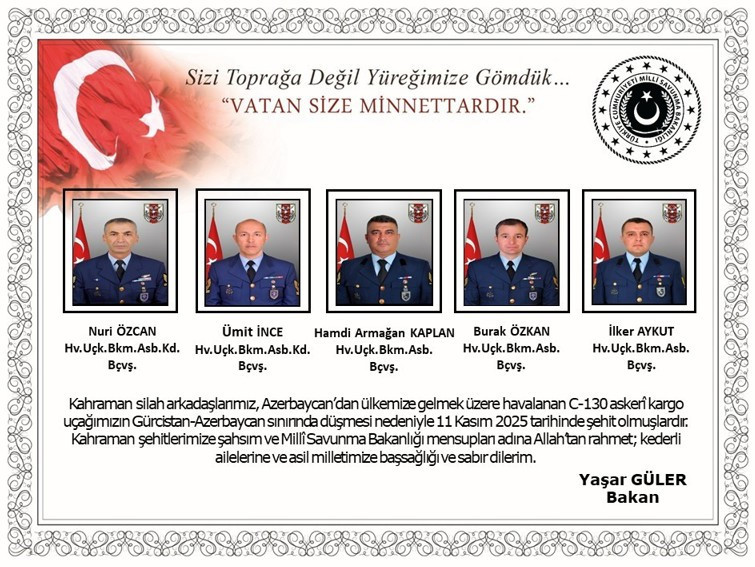MSB, kargo uçağı kazasında şehit olan 20 askerimizin ismini açıkladı! - Resim : 3