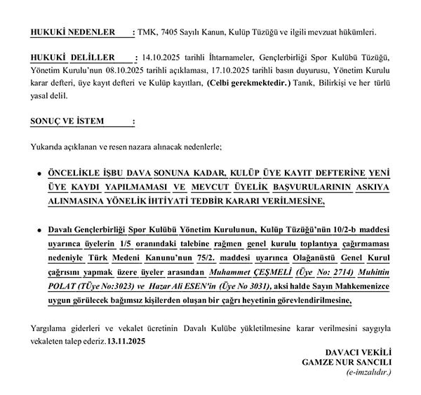 Gençlerbirliği’nde kongre süreci yargıya taşındı, Çağrı Çetin başkanlığa aday olduğunu açıkladı - Resim : 3