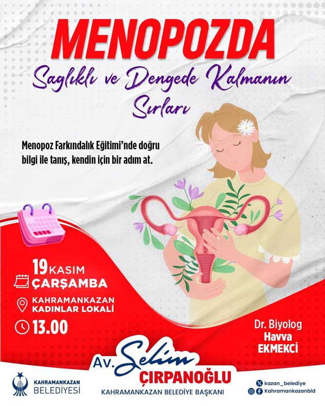 Kahramankazan Belediyesi'nden kadınlara özel farkındalık eğitimi