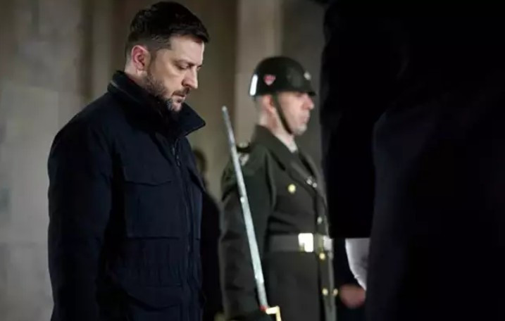 Ukrayna Devlet Başkanı Zelenskiy'den Anıtkabir ziyareti