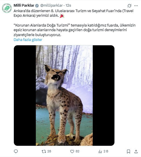 Korunan doğa alanları TRAVELEXPO Ankara Fuarı'nda ziyaretçilere tanıtıldı