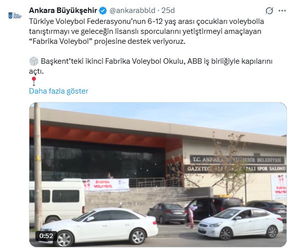 Ankara'daki 2. Fabrika Voleybol Okulu, ABB iş birliğiyle açıldı