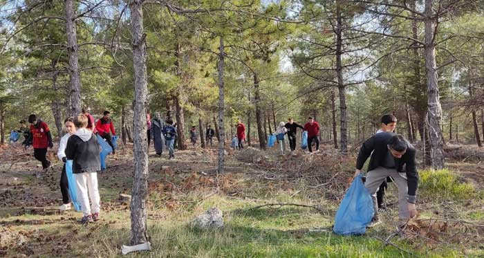 Beypazarı'nda sınıfı bir günlüğüne ormana taşıdılar