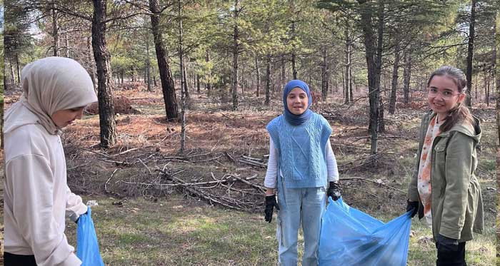 Beypazarı'nda sınıfı bir günlüğüne ormana taşıdılar - Resim : 2