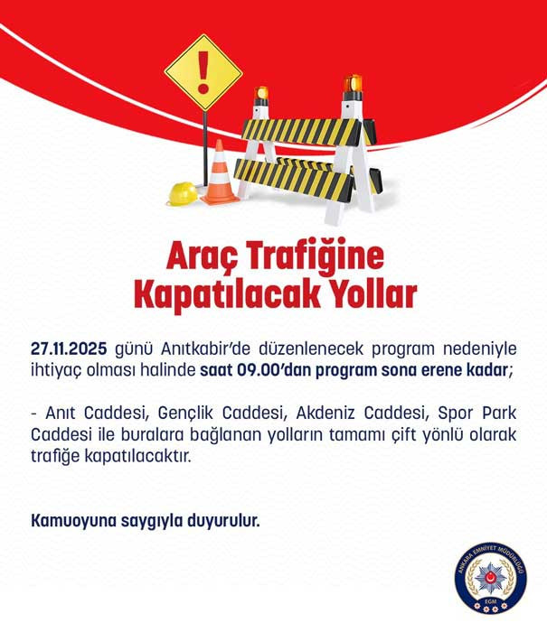 Papa 14. Leo Anıtkabir’i ziyaret ediyor: Ankara’da bazı yollar trafiğe kapatılacak!