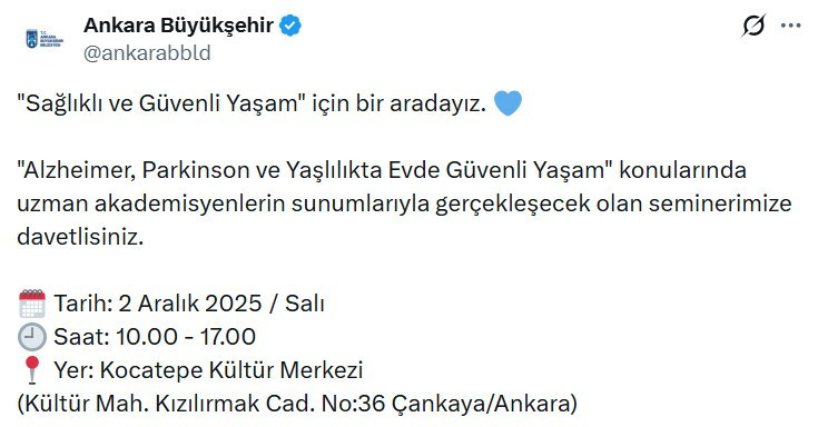 ABB'den Alzheimer, Parkinson ve Yaşlılıkta Evde Güvenli Yaşam paneline davet