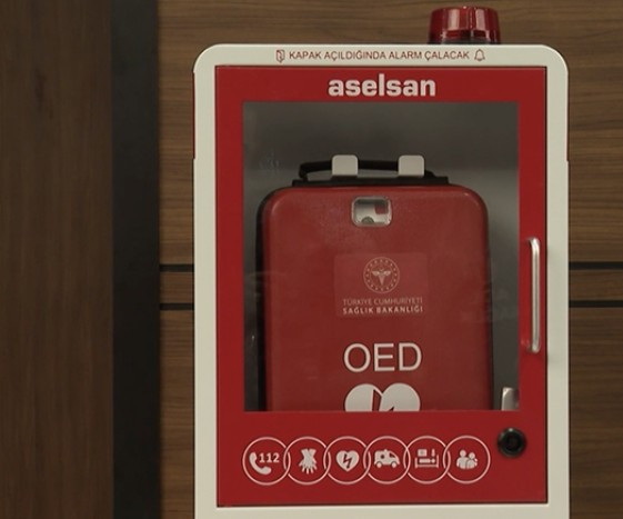 Başkent Ankara'da ani kalp durmalarına karşı 25 noktaya yerli şok cihazı yerleştirildi
