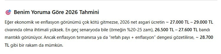 Yapay zekaya göre refah paylı yeni asgari ücret bu rakamın üzerinde olabilir!