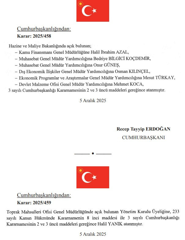 Cumhurbaşkanı Erdoğan imzaladı: Atama Kararları Resmi Gazete'de! - Resim : 2