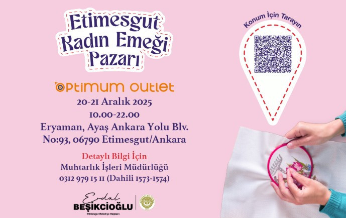 Etimesgut Belediyesi Kadın Emeği Pazarı, Optimum Outlet'te kurulacak