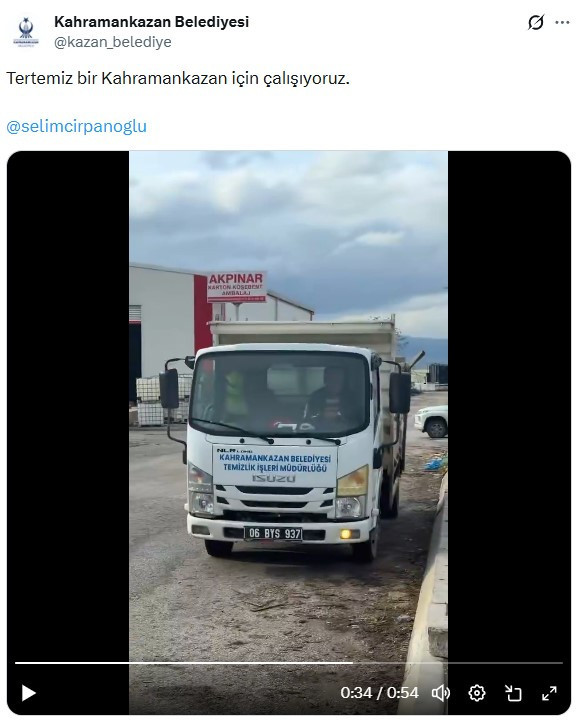 Kahramankazan Belediyesi'nden Keresteciler Sanayi Sitesi'nde temizlik!