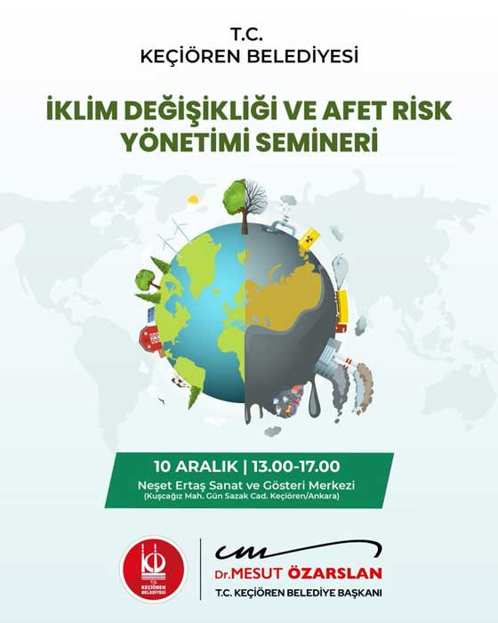 Keçiören Belediyesi'nden İklim Değişikliği ve Afet Risk Yönetimi semineri