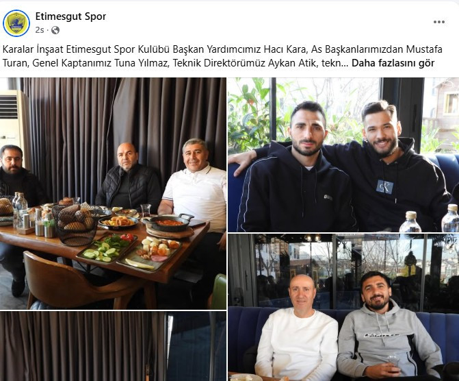 Karalar İnşaat Etimesgut Spor kahvaltıda bir araya geldi