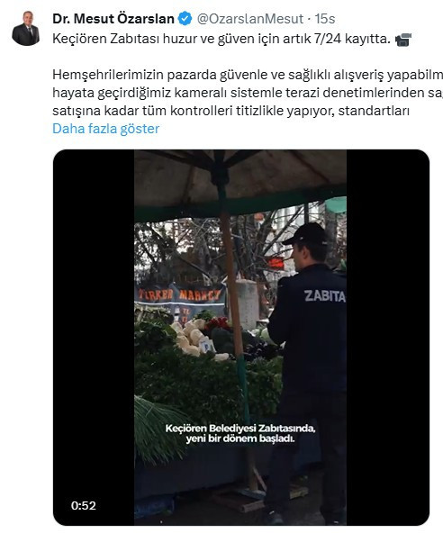 Keçiören Belediyesi'nden bir ilk: Zabıtalarda yaka kamerası dönemi başladı!