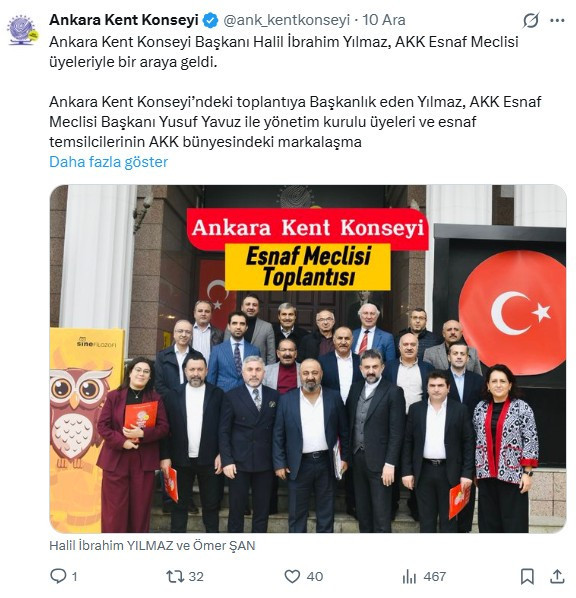 Halil İbrahim Yılmaz, AKK Esnaf Meclisi üyeleriyle bir araya geldi