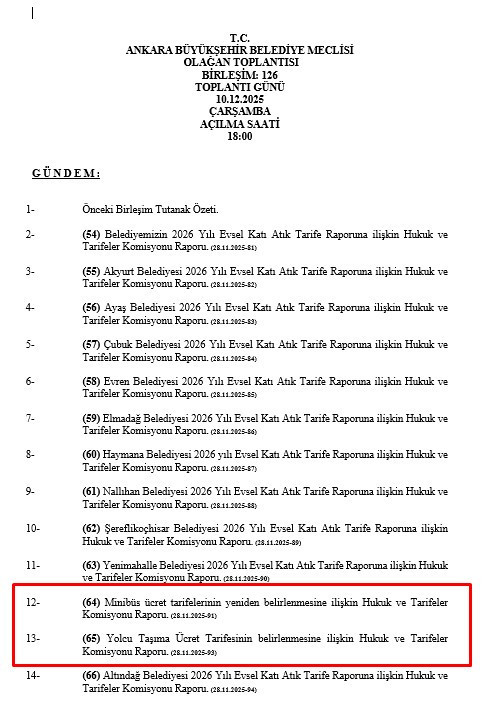 Ankara'da dolmuş ücretlerine zam geldi! 2026 zamlı indi bindi ve uzak mesafe fiyatları