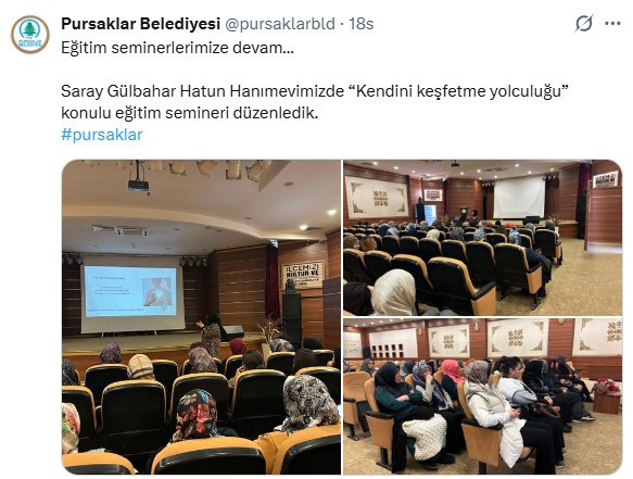 Pursaklar Belediyesi'nden kadınlara kendini keşfetme yolculuğu