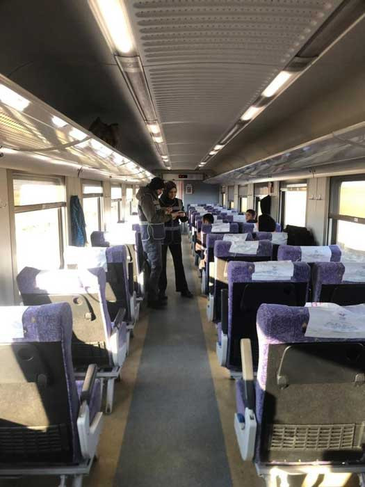 Siirt Kurtalan-Ankara seferini yapan Güney Ekspres treninde polis denetimi