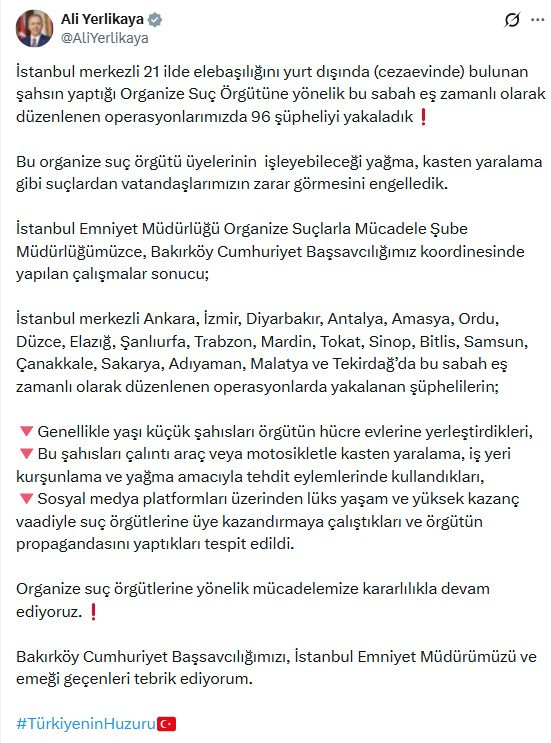 Ankara'nın da aralarında olduğu 21 ilde dolandırıcılık operasyonu!