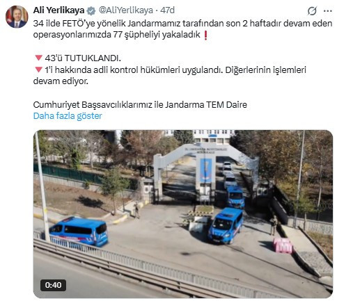 34 ilde düzenlenen FETÖ operasyonlarında 43 şüpheli tutuklandı