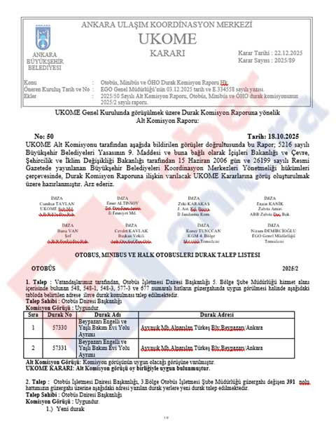 EGO, Ankara'da çok sayıda noktaya yeni otobüs durağı koydu - Resim : 2