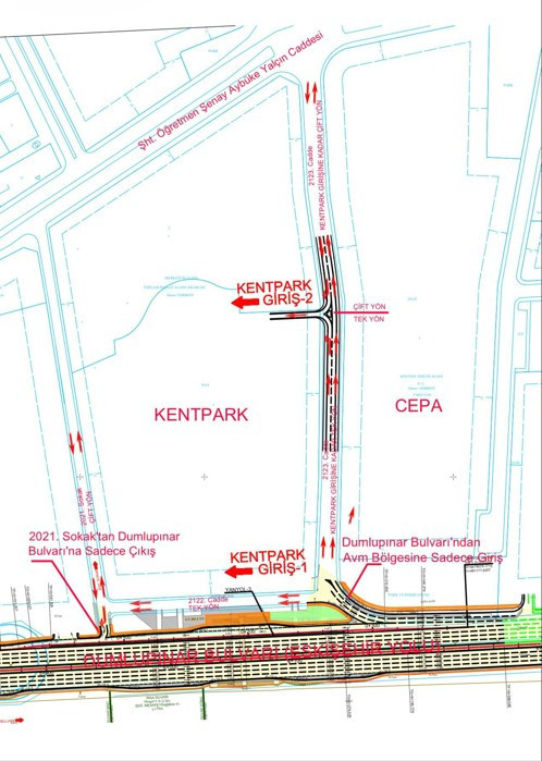 ABB, Cepa AVM ve Kentpark AVM çevresindeki trafik sıkışıklığı için harekete geçti! - Resim : 2