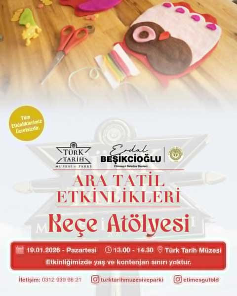 Etimesgut Belediyesinden çocuklara karne hediyesi ara tatil etkinlikleri