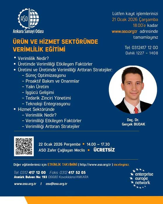 ASO'dan 'Ürün ve Hizmet Sektöründe Verimlilik Eğitimi'