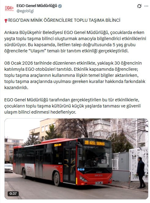 EGO, 5 yaş grubu öğrenciler için 'Ulaşım' temalı etkinlik düzenledi - Resim : 2