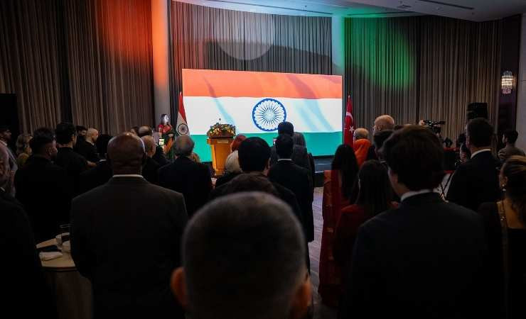 Ankara'da düzenlenen resepsiyonla Hindistan'ın 77'nci Cumhuriyet Bayramı kutlandı