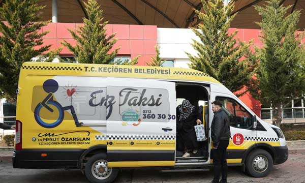 Keçören Belediyesinden engellilere özel ücretsiz taksi hizmeti! - Resim : 3