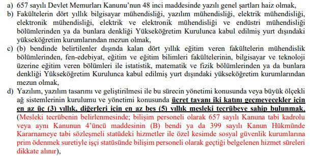 KOSGEB, Ankara'da sözleşmeli bilişim personeli alacak! - Resim : 2