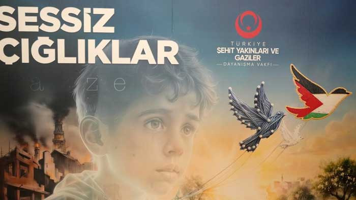 'Gazze' temalı filografi sergisi Millet Kütüphanesi'nde açıldı - Resim : 4