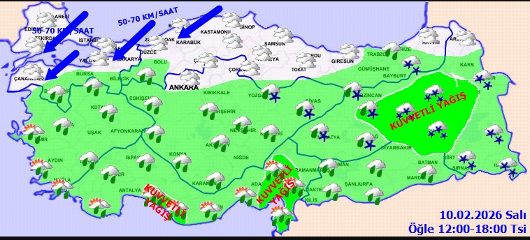 Meteoroloji saat verdi: Ankara'da bugün karla karışık yağmur bekleniyor!
