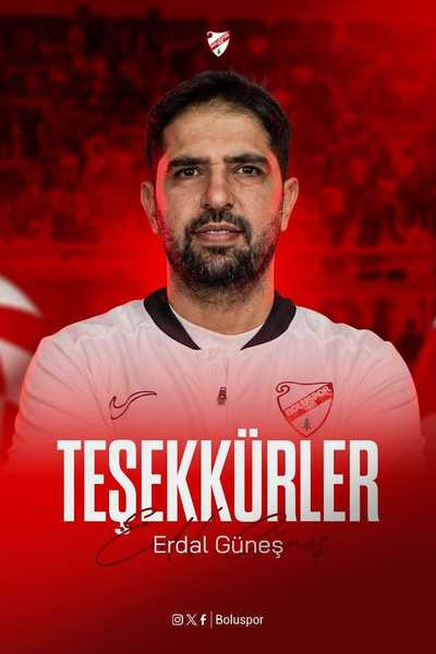 Boluspor'da Teknik Direktör Erdal Güneş ile yollar 13 günde ayrıldı