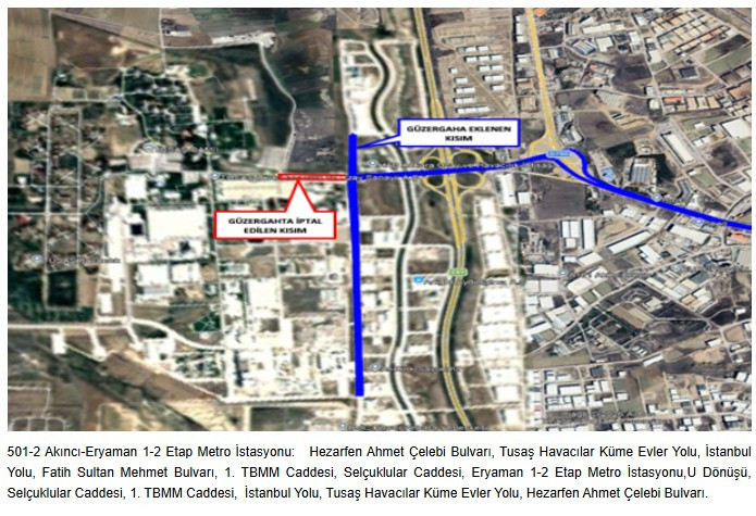 Otobüs kullanan Ankaralılar dikkat: EGO bazı hatlarda durak ve güzergah  değiştirdi!