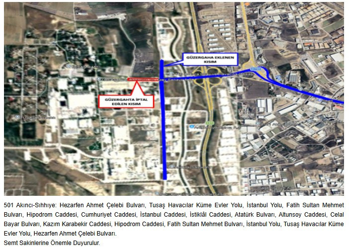Otobüs kullanan Ankaralılar dikkat: EGO bazı hatlarda durak ve güzergah  değiştirdi! - Resim : 2